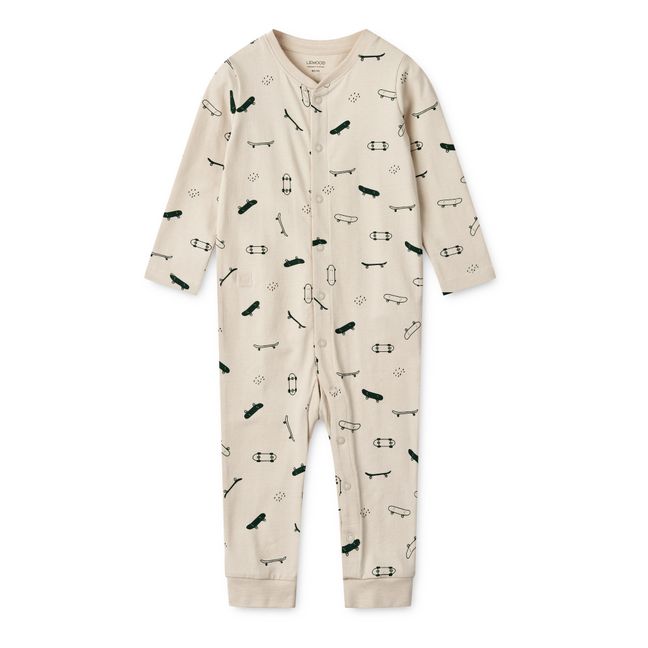 Pijama sin pies Algodón orgánico Birk | Beige