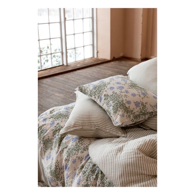 Housse de couette Plumbago en coton bio | Bleu