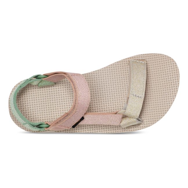 Original Universal Metallic Velcro Sandals | Pale pink