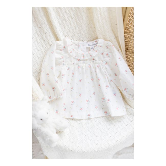 Blouse Fleurie | Ecru