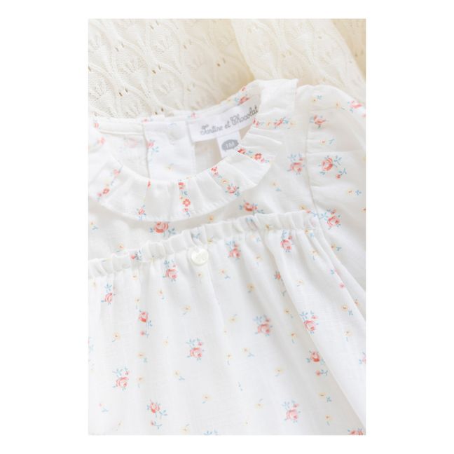 Blouse Fleurie | Ecru
