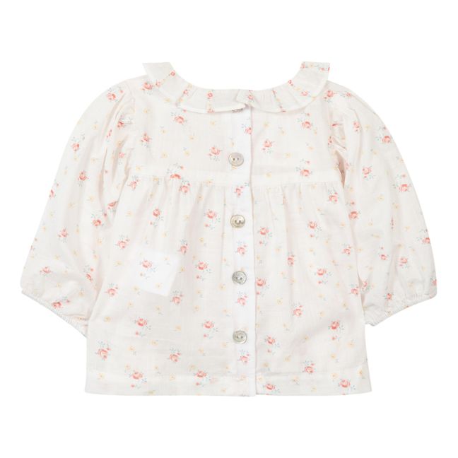 Blouse Fleurie | Ecru