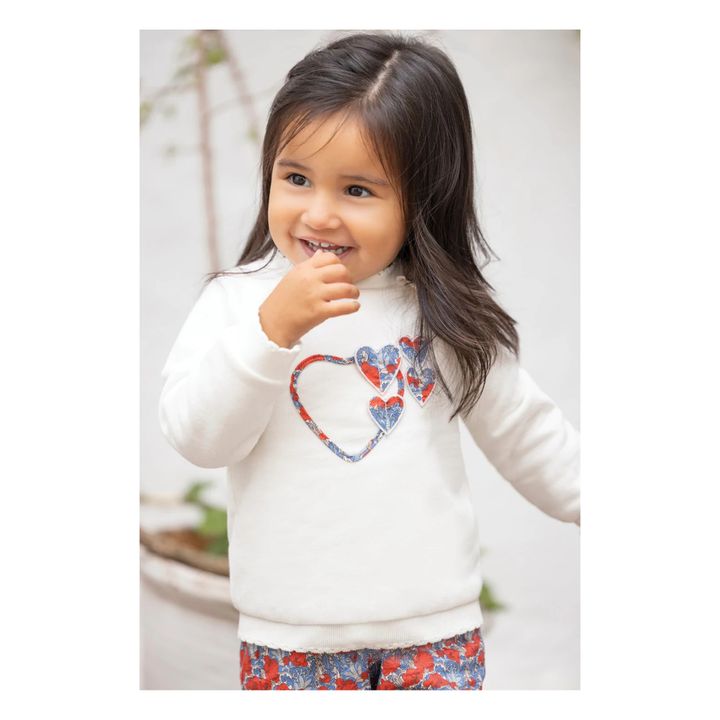 Exclusive Liberty Print Baby Sweater | Ecru- Product image n°1