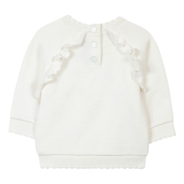 Exclusive Liberty Print Baby Sweater | Ecru