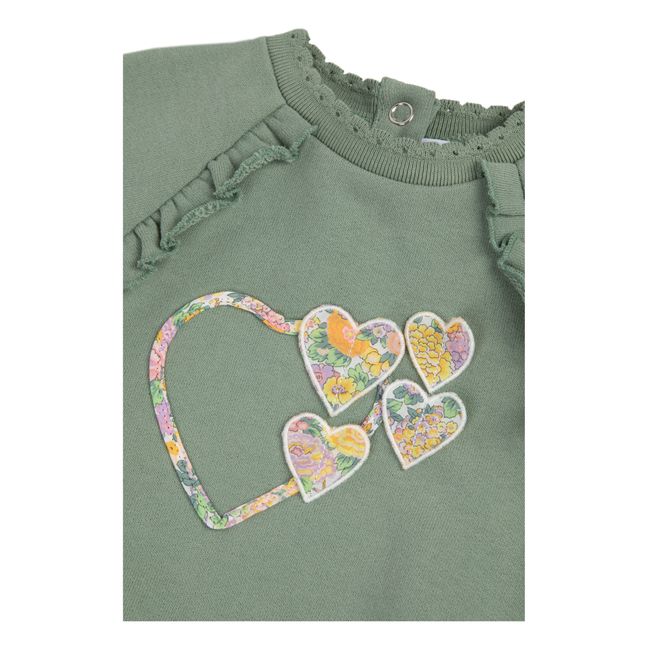 Exclusive Liberty Print Baby Sweater | Salvia