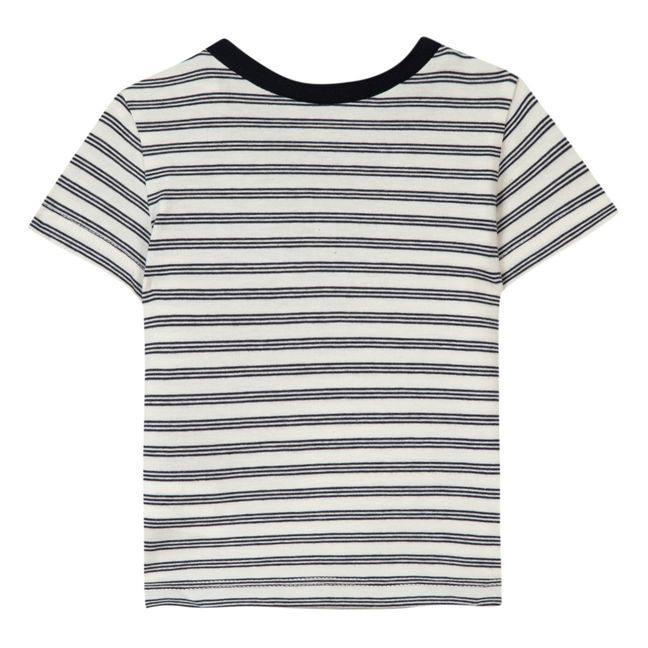 Striped T-Shirt | Navy blue