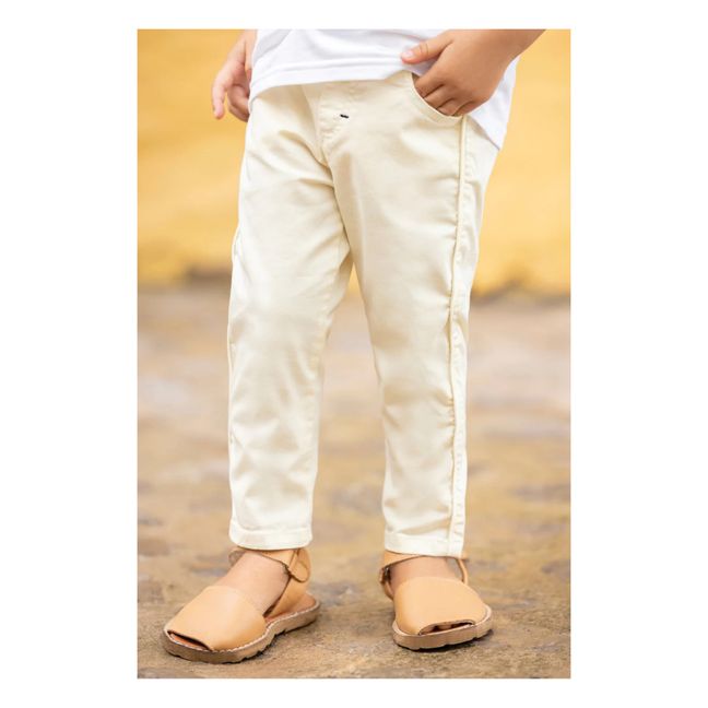 Pants with Pockets | Pale yellow