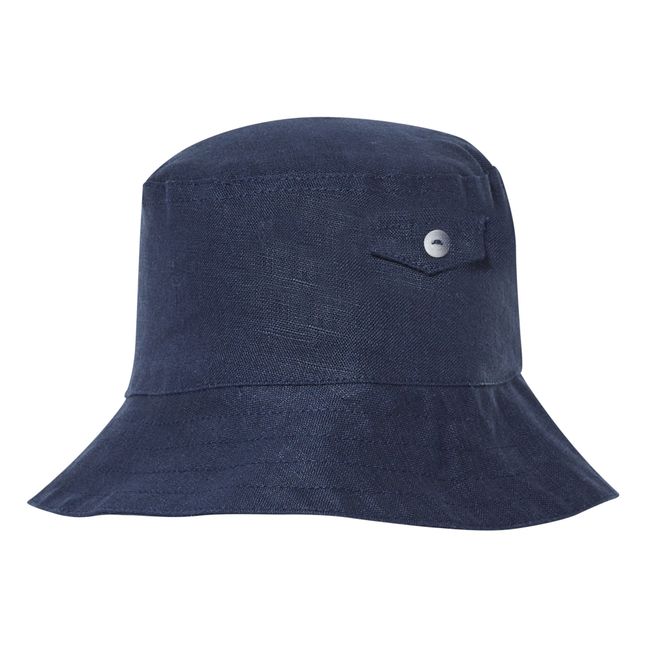 Linen Hat | Blu marino
