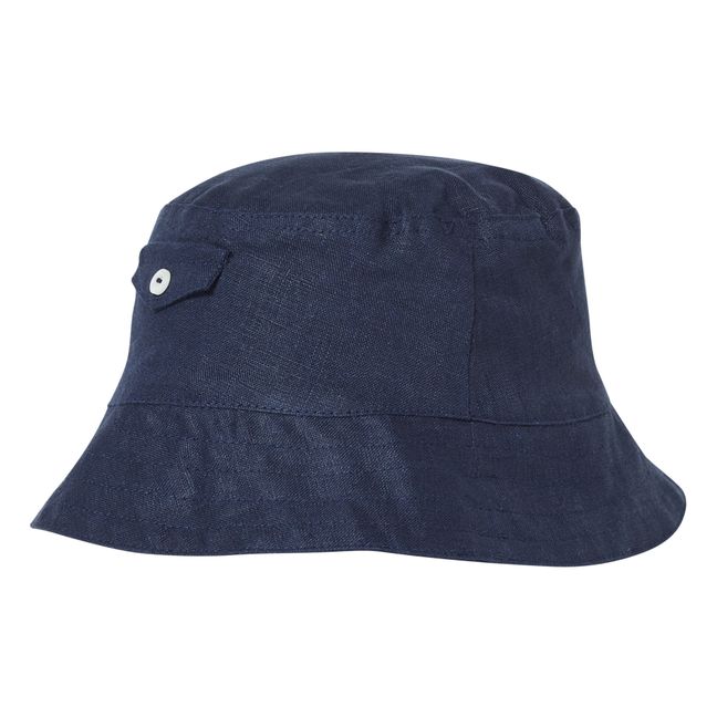 Linen Hat | Blu marino