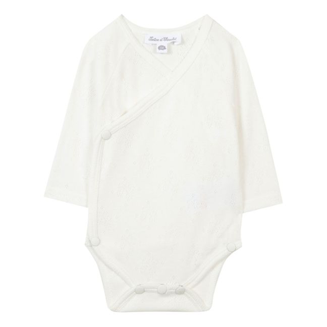 Body Cache-Cœur Coton Bio Ajouré | Ecru
