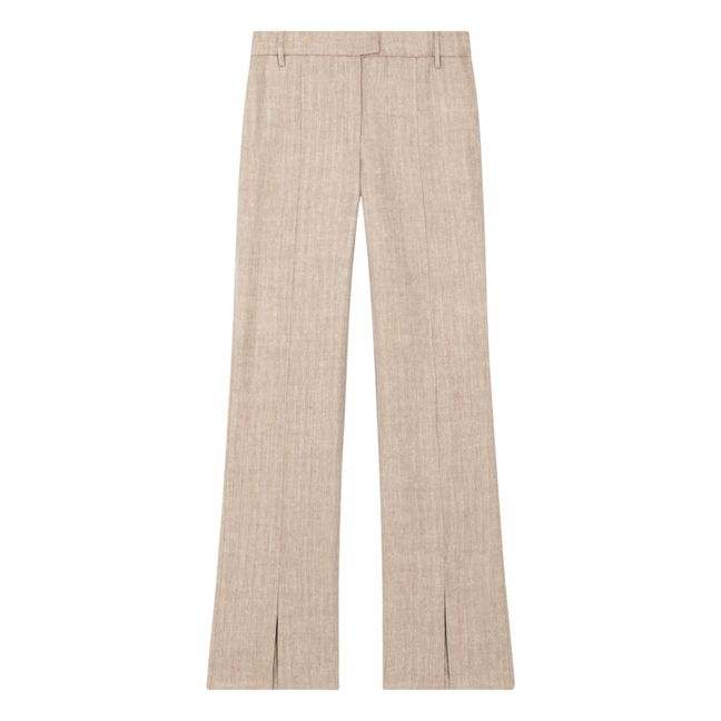 Pantalon Island Chevron Laine et Lin | Beige
