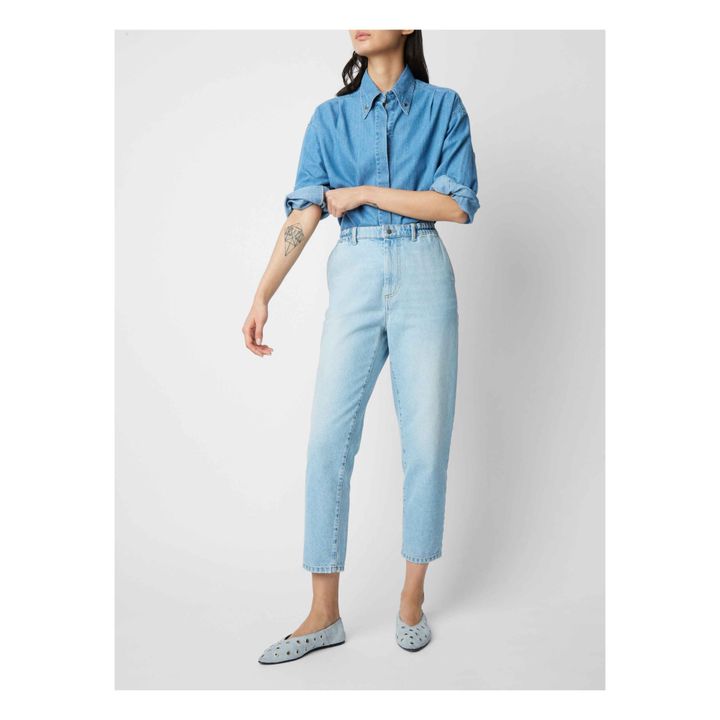 Bloom Organic Cotton Jeans | Azul Cielo- Imagen del producto n°1