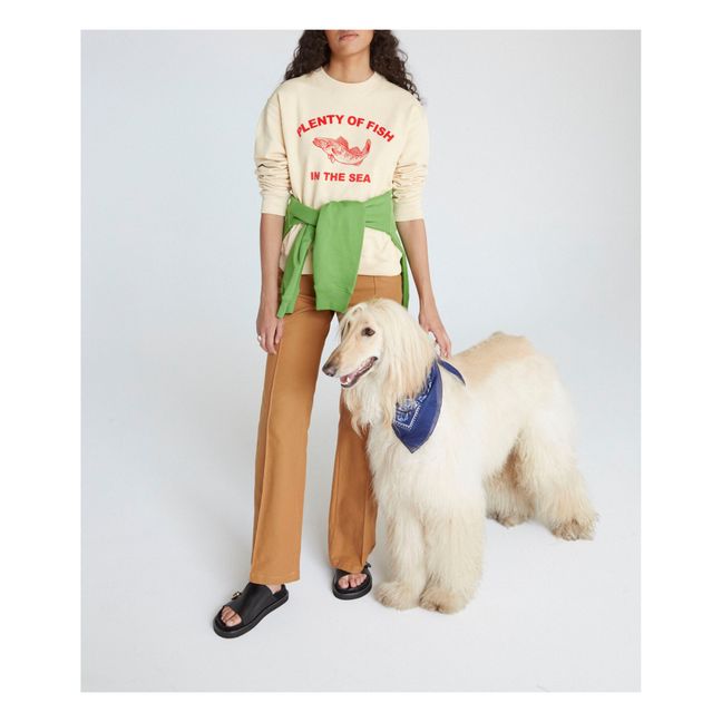 Louis Fish Organic Cotton Sweatshirt | Amarillo palo