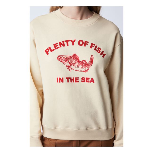 Louis Fish Organic Cotton Sweatshirt | Giallo chiaro