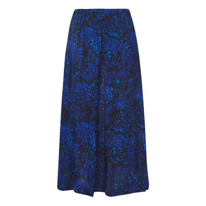 Julee Muse Silk Skirt | Azul Noche- Imagen del producto n°0