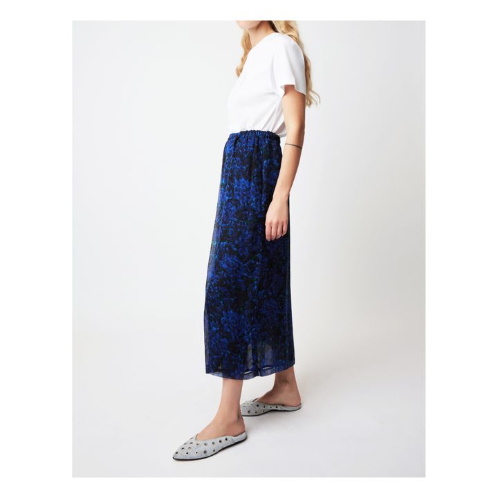 Julee Muse Silk Skirt | Azul Noche- Imagen del producto n°3