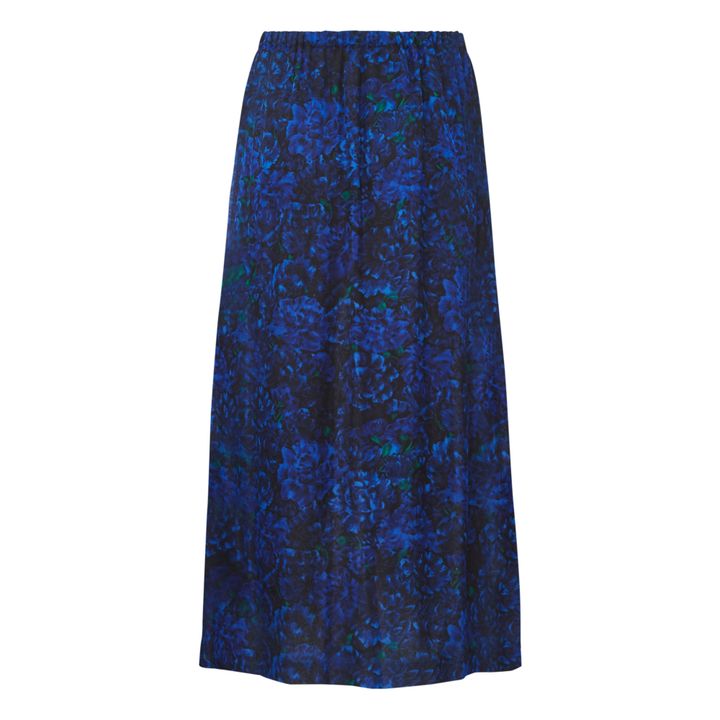 Julee Muse Silk Skirt | Azul Noche- Imagen del producto n°6