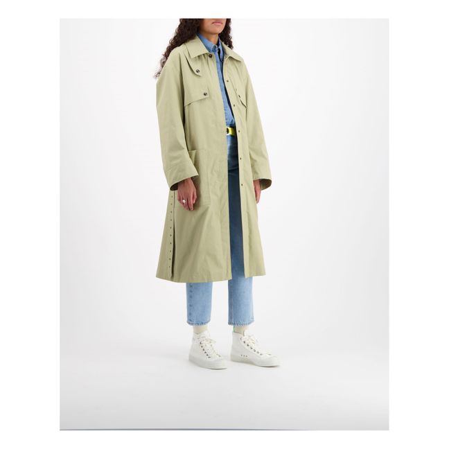 Jones Pioggia Trench Coat | Khaki clar