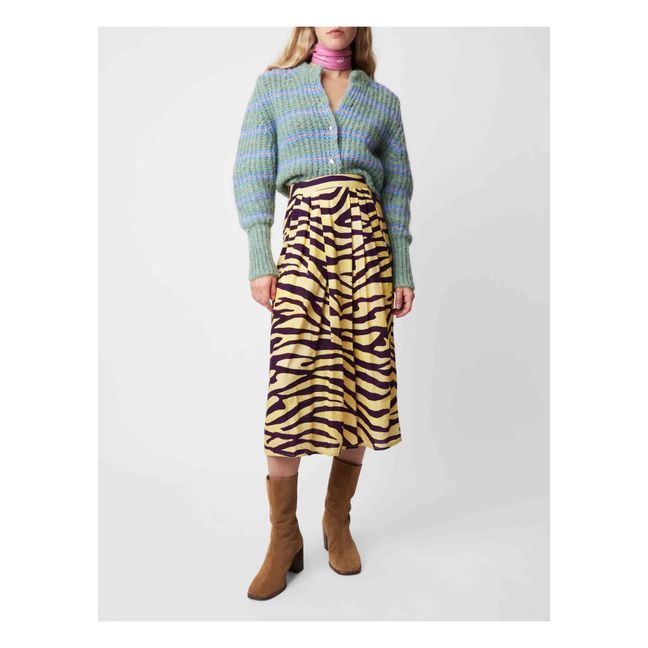 Walker Zebra Print Skirt | Gelb
