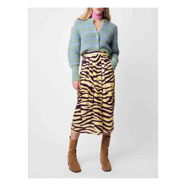 Walker Zebra Print Skirt | Gelb