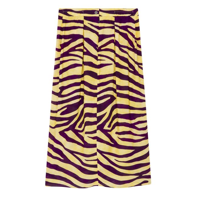 Walker Zebra Print Skirt | Gelb