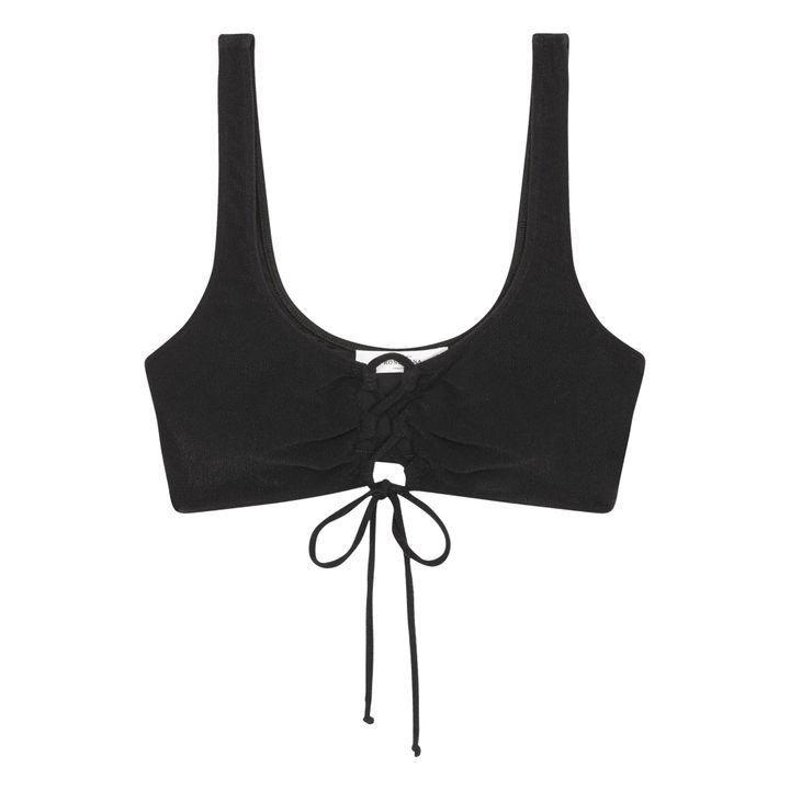 Roseanna Elie Smooth Recycled Material Bikini Top Black Smallable