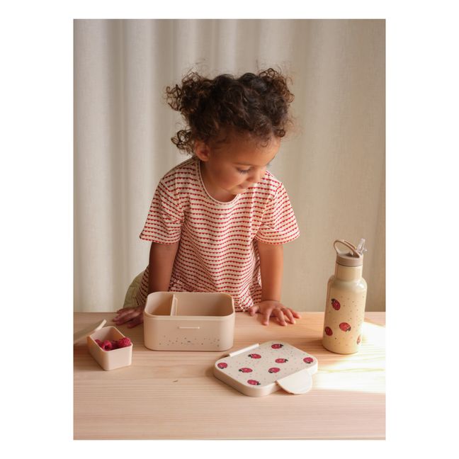 Ladybug rectangular lunch box | Blush