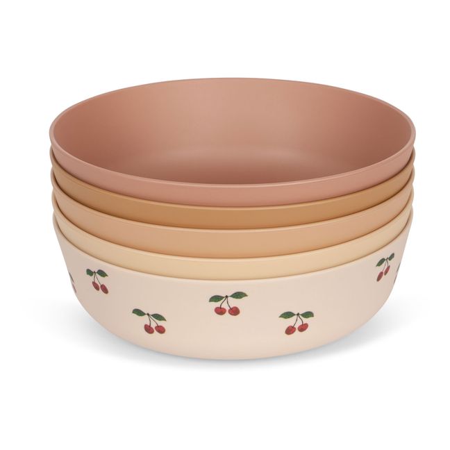 Cherry PLA Bowls - Set of 5 | Pink