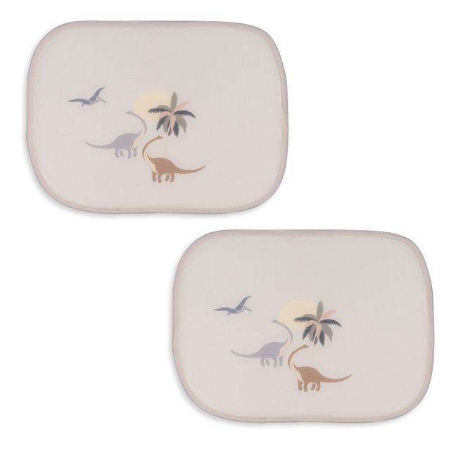 Pare-soleil Dino - Set de 2 | Crème