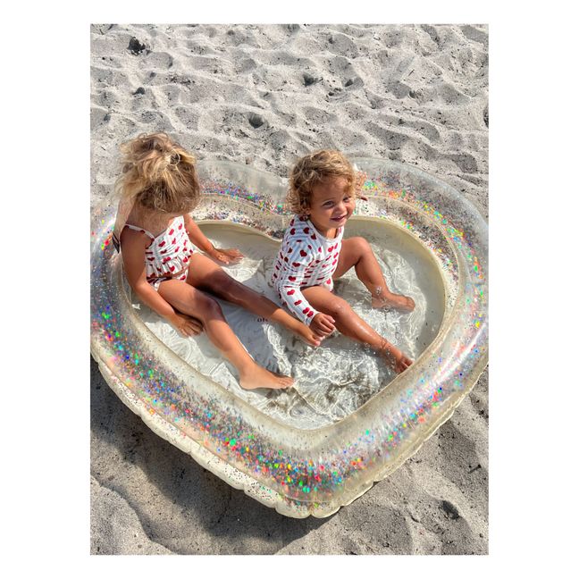 Piscine cœur Glitter | Crème