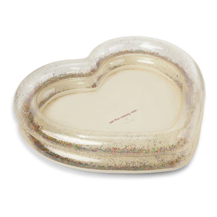 Piscina, motivo: cuore, modello: Glitter | Crema- Immagine del prodotto n°0