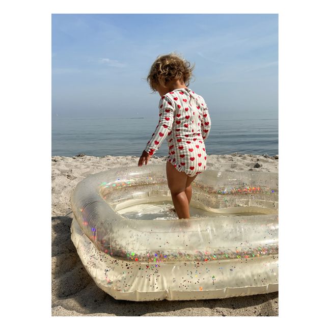 Heart Inflatable Pool | Cream