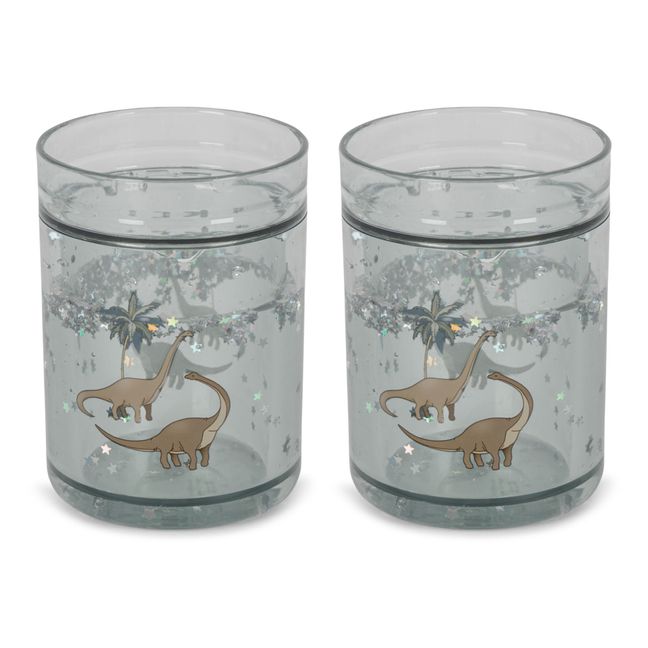 Gobelets Dino - Set de 2 | Bleu