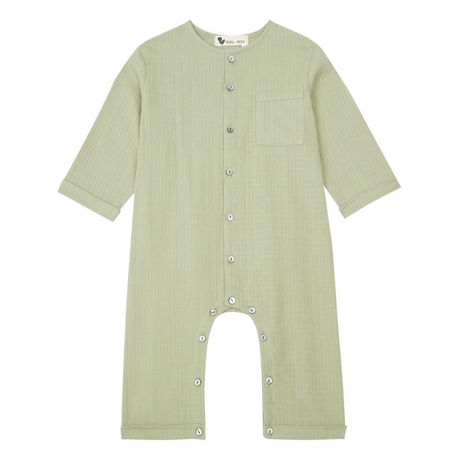 Cosi Organic Cotton Jumpsuit | Verde Anís