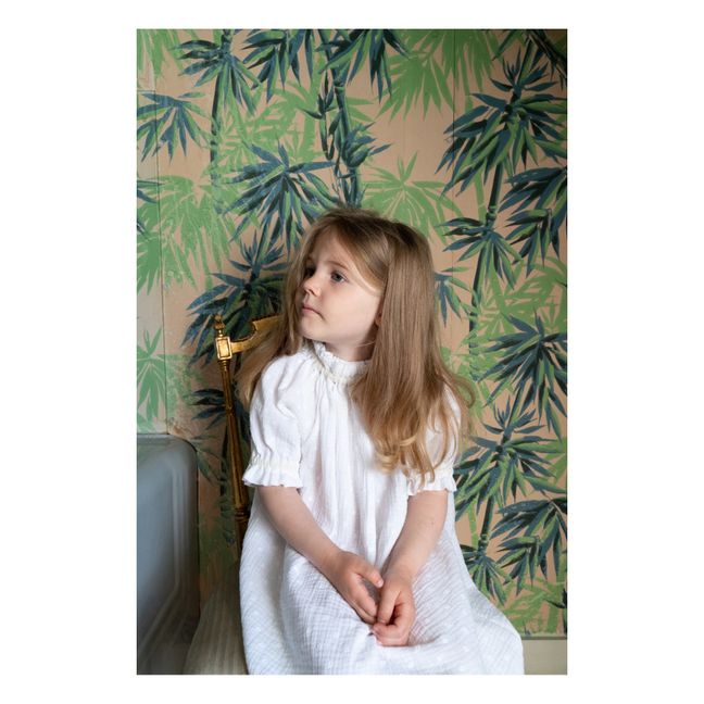 Robe de Nuit Double Gaze de Coton Bio Exquise | Blanc