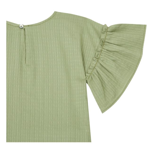 Pyjama Bio-Baumwolle Nausicaa | Anisgrün