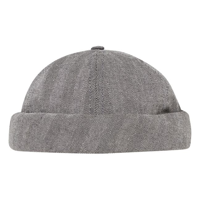 Miki Workwear Herringbone Hat | Grey