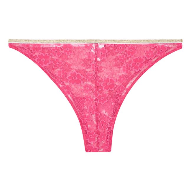 Thea Lace Thong | Pink