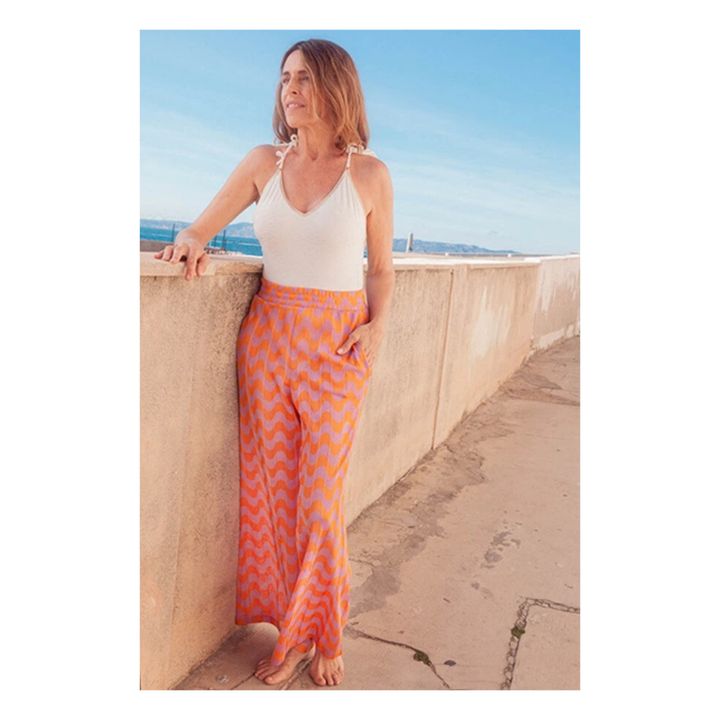 Lou Waves Trousers | Naranja- Imagen del producto n°1