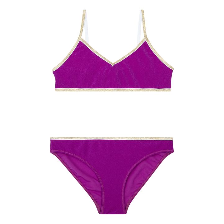 Georgia Babe Metallic Two-Piece Swimsuit | Purple- Product image n°0