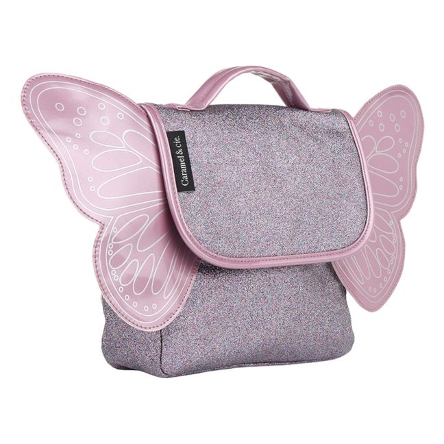 Butterfly Sequined Bag | Mauve