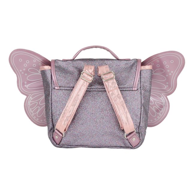 Cartable Papillon Paillette | Mauve