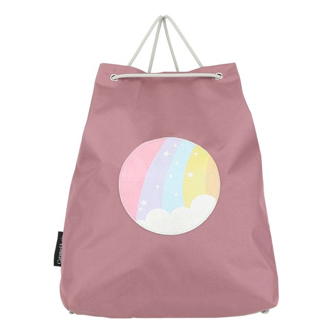 Starry Rainbow Gym Backpack | Dusty Pink