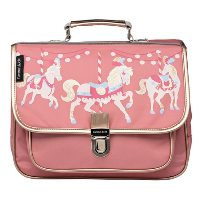 Cartable Small Caroussel | Rose