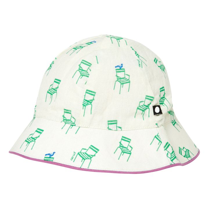 Chair Print Bucket Hat | Ecru- Product image n°1