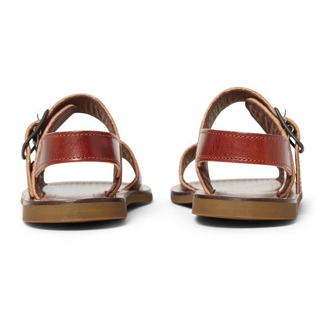 Sandales Double Brides | Cognac