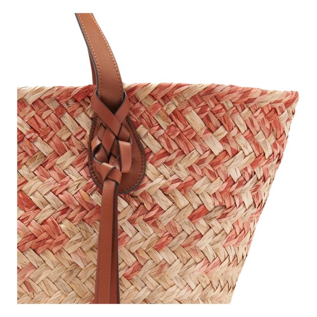 Surfside Raffia Shopping Bag | Terracotta