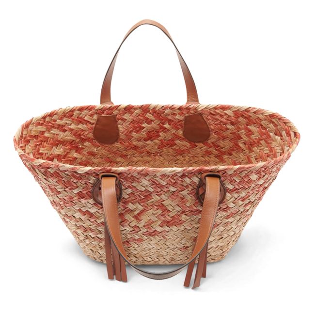 Surfside Raffia Shopping Bag | Terracotta