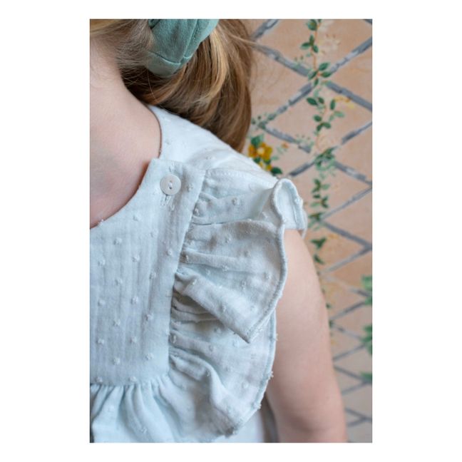 Plumetis Bio Nila Nightgown | Wassergrün