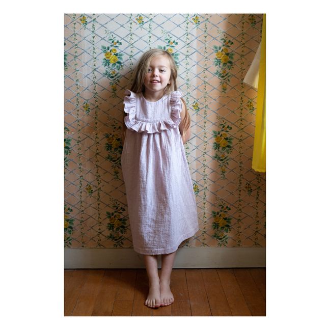 Robe de Nuit Plumetis Bio Nila | Lilas